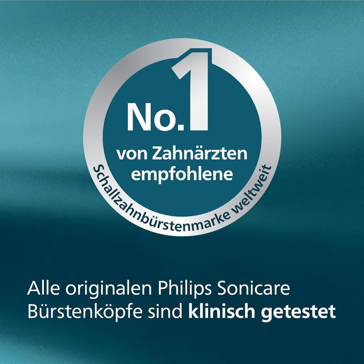 Philips Sonicare InterCare – Original-Ersatzbürstenköpfe für elektrische Zahnbürsten, Weiss, 4er-Pac