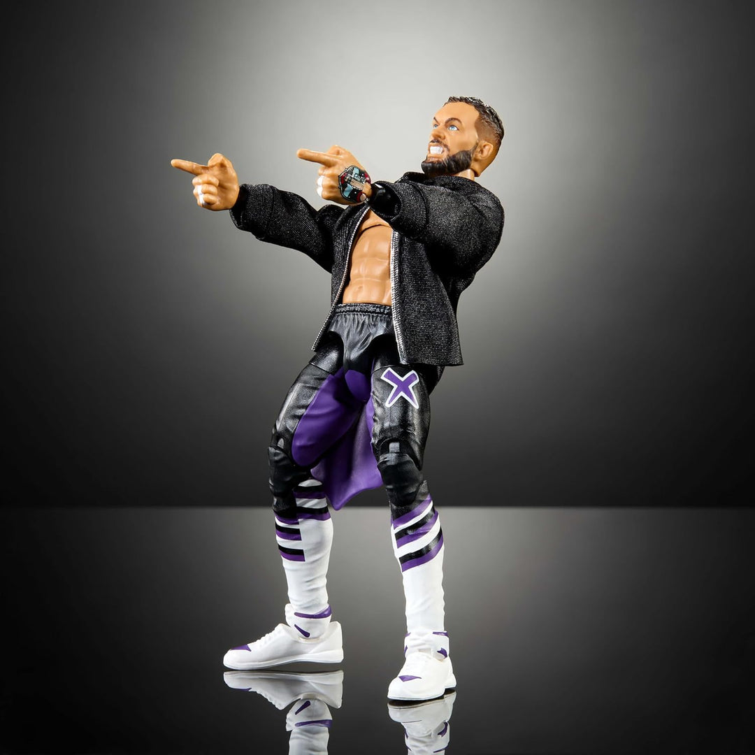 Mattel WWE Elite Actionfigur &amp; Zubehör, 15,2 cm grosses Sammlerstück Finn Balor mit 25 Gelenkpunkten