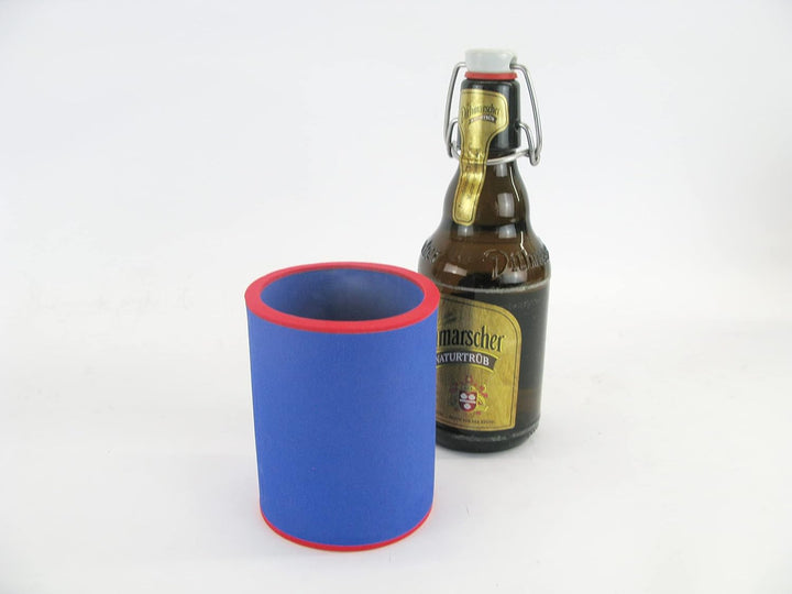 6X Blaue Getränkekühler - Bierkühler - Flaschenkühler für Kurze, Dicke 0,33L Bierflaschen aus bestem
