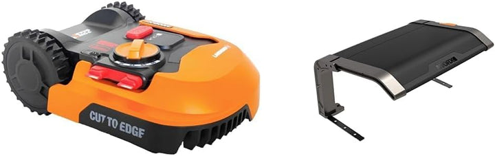 WORX WR165E Landroid Mähroboter + WA0810 Garage für Landroid Mähroboter – Klappbare Überdachung für