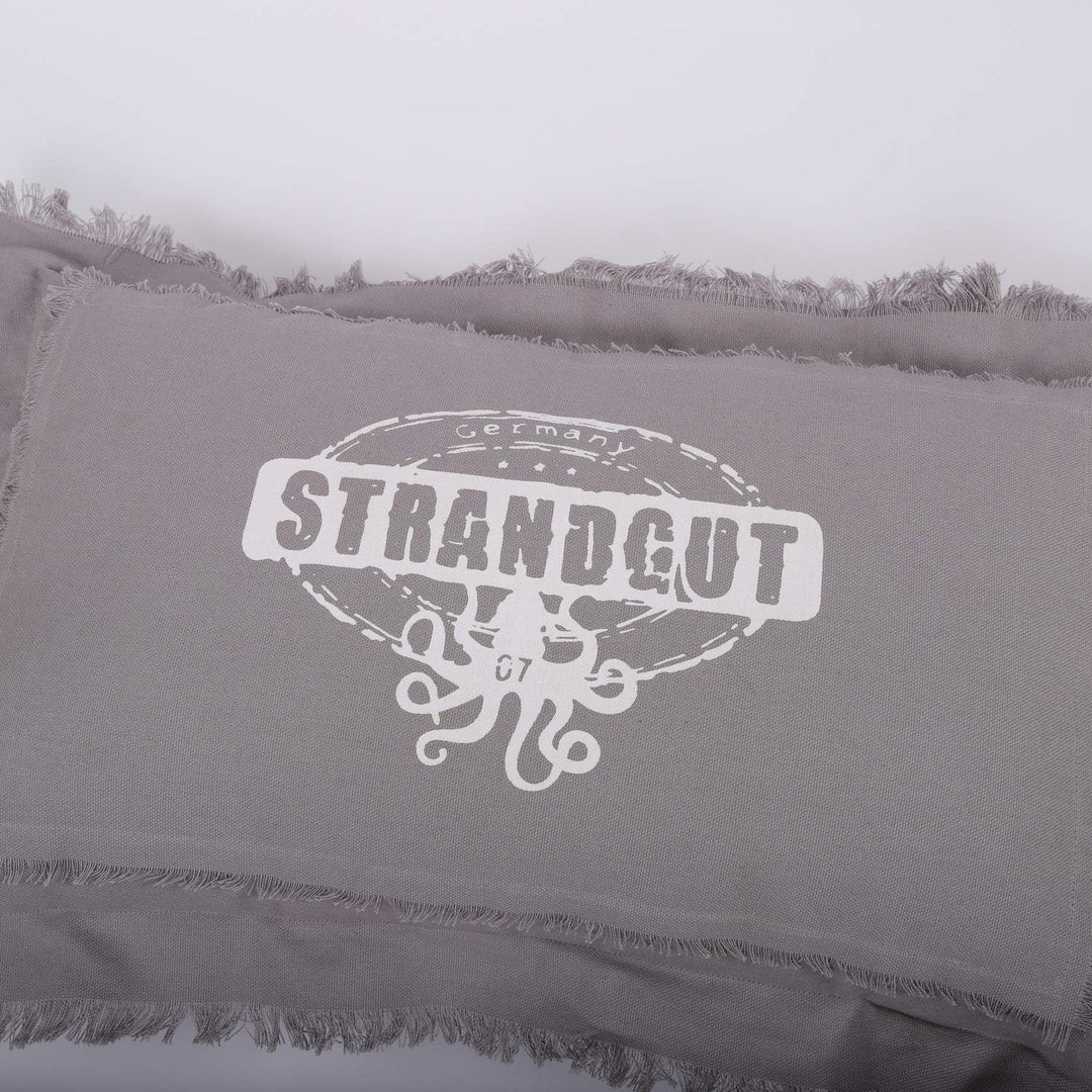 Strandgut07 Kissen mit Reissverschluss, 50 x 30 cm, Grau 50 x 30 cm Grau, 50 x 30 cm Grau