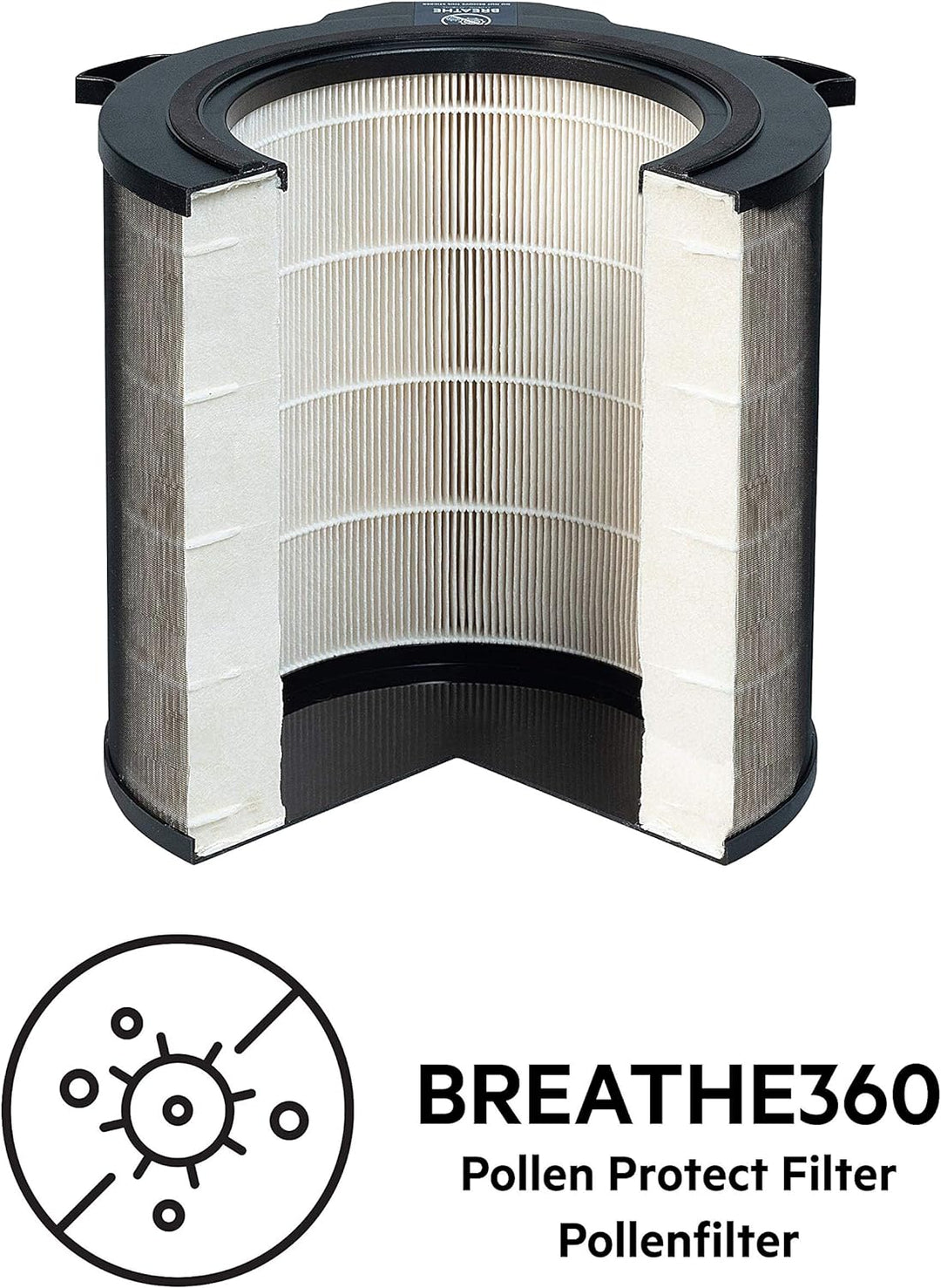 AEG AFDBTH6 Filter BREATHE360 (Passend für AX91-604DG & AX91-604GY Luftreiniger, reduziert 99% der P