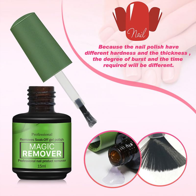Nagellackentferner (2 Pack), Gelnägel Shellac Entferner Remover, Gel Remover Nägel, Entfernt Schnell