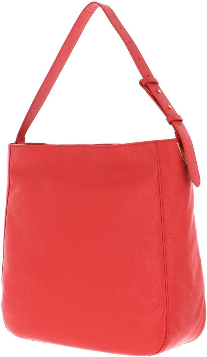 Coccinelle Lea Shoulder Bag Coral Red