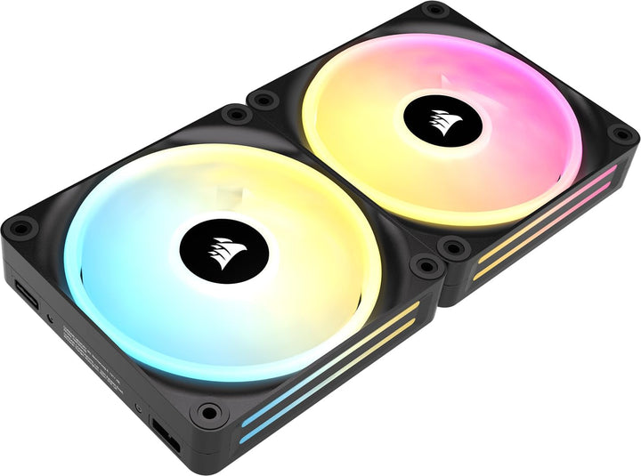 Corsair iCUE LINK QX140 RGB 140mm Magnetic Dome RGB Fans - Doppelter Lüfter-Starter-Kit mit iCUE LIN