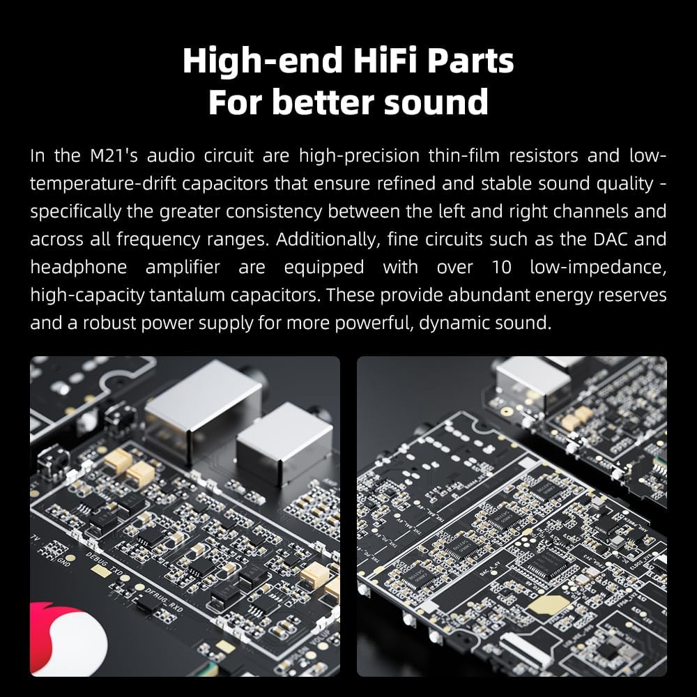 FiiO M21 High-Res tragbarer Musikplayer (Dunkelblau), Dunkelblau
