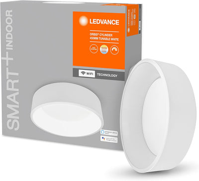 Ledvance Smarte LED Wand-und Deckenleuchte für Innen mit WiFi Technologie, Lichtfarbe änderbar (3000