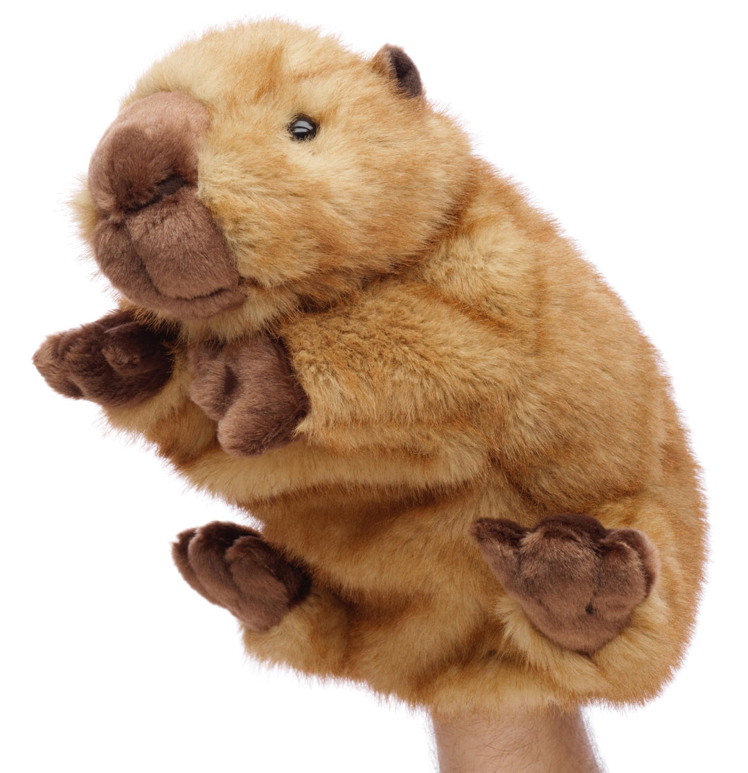Uni-Toys - Handpuppe Capybara - 27 cm (Länge) - Plüschtier, Kuscheltier Capybara, 27 Cm, Capybara, 2