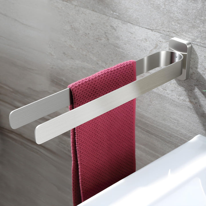 ZUNTO Wand Hohlraumfrei Handtuchhalter Doppelt Edelstahl Handtuchstange, Wand Handtuchhaken Küche Ha