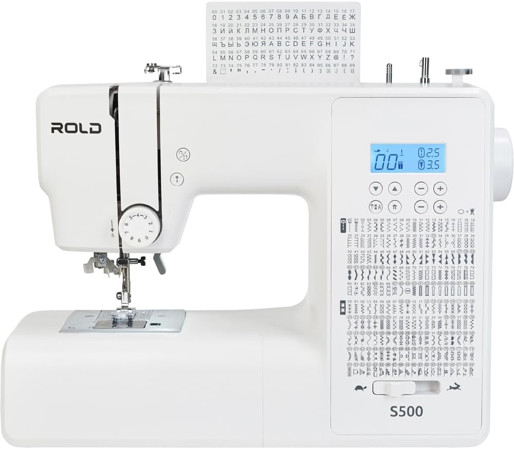 Rold S500 Computer Nähmaschine mit 300 Stichen zum Nähen aller Arten von Stoffen | Freiarm Computer-