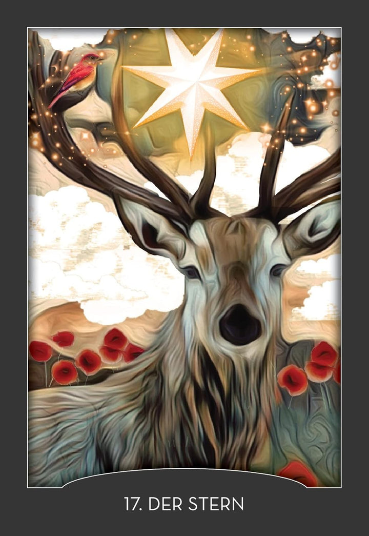 Wächter der Nacht Tarot: 78 Tarotkarten (Krafttiere Tarot, Fledermaus, Elster, Biene... Tiertarot De