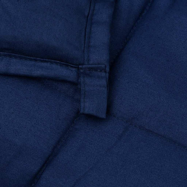 Gewichtsdecke Blau 220x260 cm 11 kg Stoff, Bequemer Stoff, Gleichmässige Gewichtsverteilung, Praktis