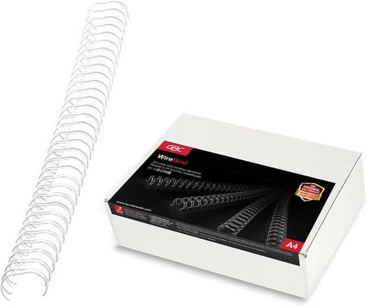 WireBind Drahtbinderücken, 100 Stück, 14mm, silber silber 14mm, silber 14mm