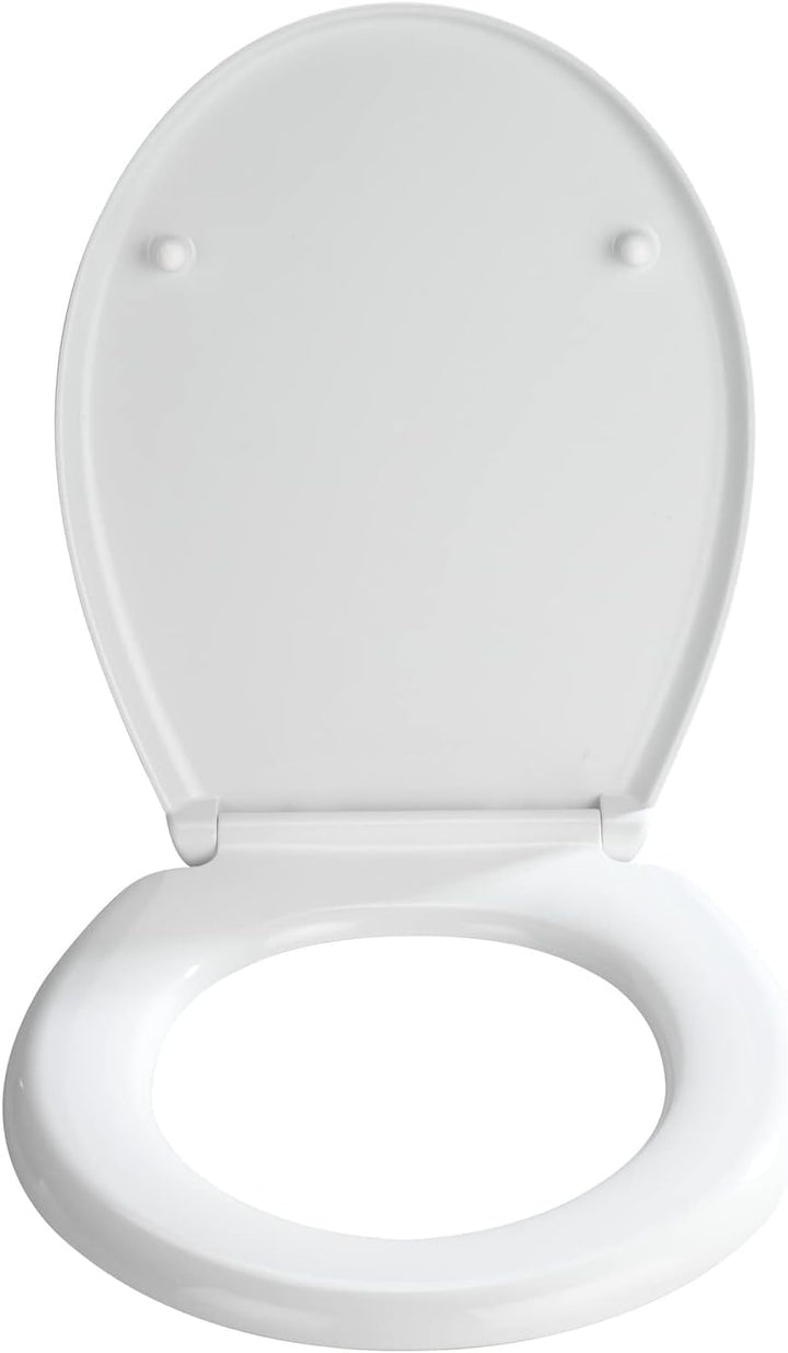 WENKO WC-Sitz Bilbao, hygienischer Toilettensitz mit Absenkautomatik, WC-Deckel mit Fix-Clip Hygiene