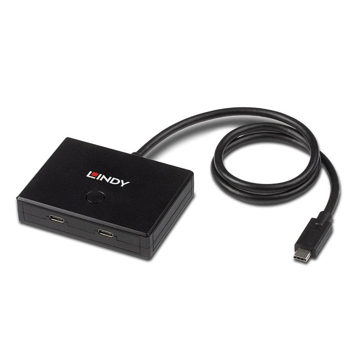 LINDY Zwei-Wege-Switch USB 3.2 Gen 1 Typ C, 2 Ports, 43329