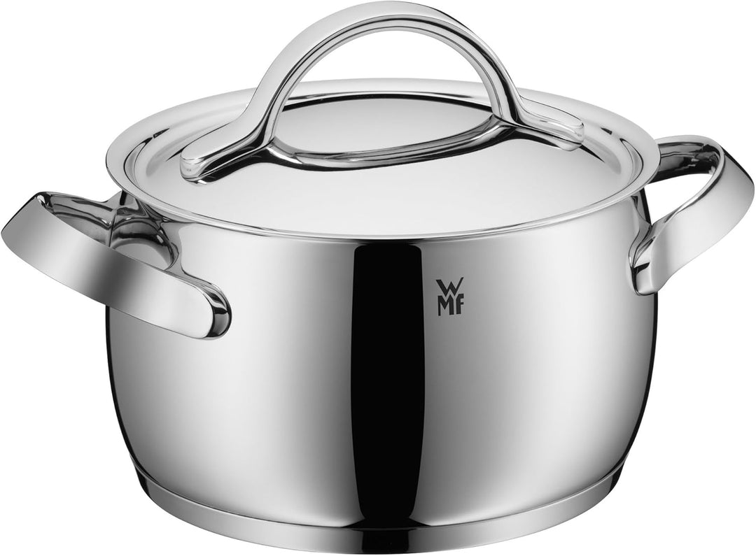 WMF Concento Kochtopf gross 20cm, Metalldeckel mit Dampföffnung, Fleischtopf Induktion 4l, Cromargan