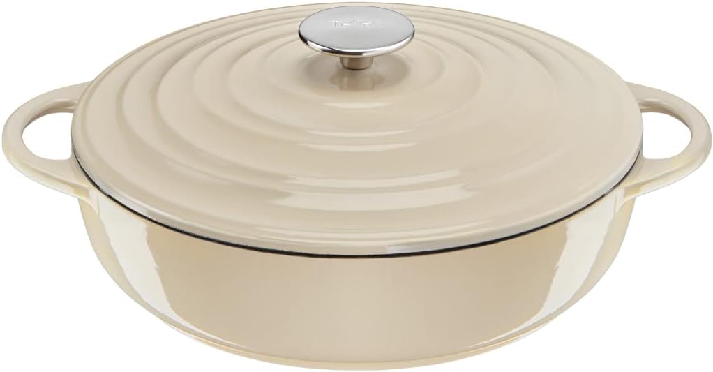 Tefal E25972 LOV Servierpfanne 28 cm | wiedergewonnenes Gusseisen | optimale Wärmespeicherung | für