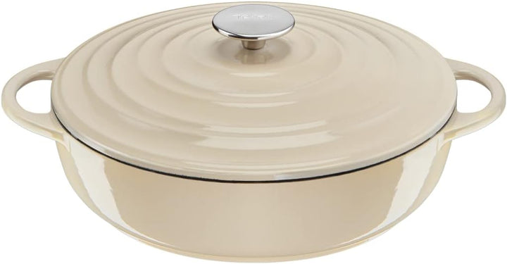 Tefal E25972 LOV Servierpfanne 28 cm | wiedergewonnenes Gusseisen | optimale Wärmespeicherung | für