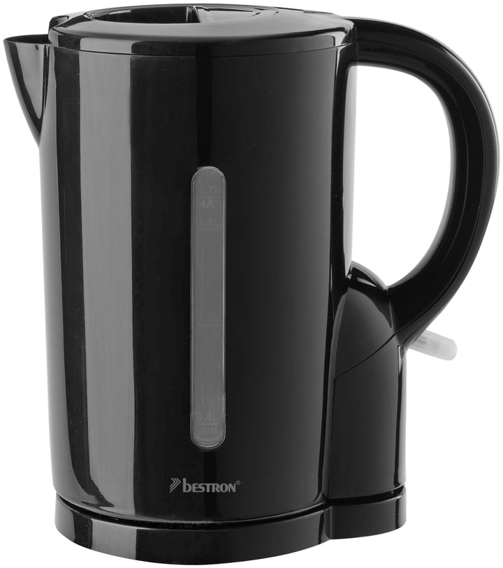 Bestron Wasserkocher mit Kochstopp-Automatik, 1,7 Liter, 2200 Watt, Schwarz Schwarz 1.7 Liter, Schwa