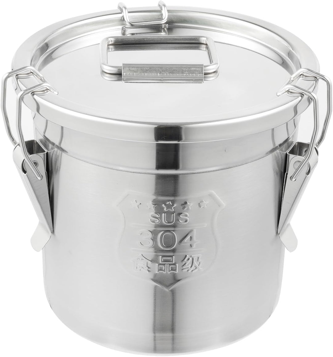 Apriltop 304 Edelstahl Luftdicht Vorratsbehälter mit luftdichtem Deckel, 6L Grosse Metall Lebensmitt