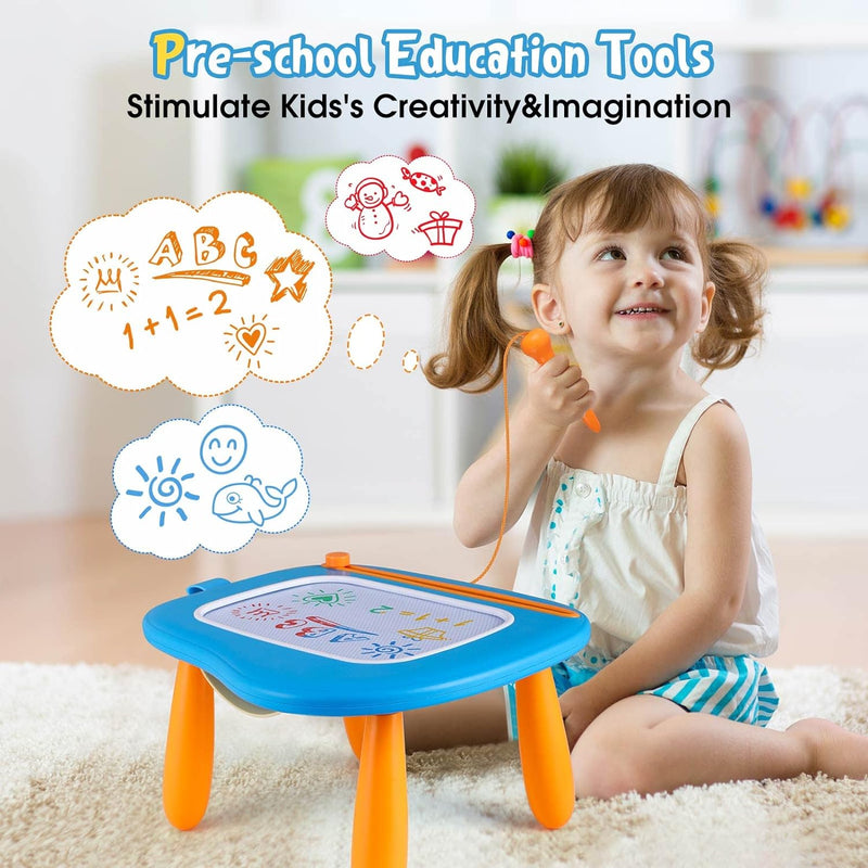 Smasiagon Kinderspielzeug ab 1 Jahr, Magnetische Maltafel Zaubertafel Bunt Zeichentafel Magnettafel