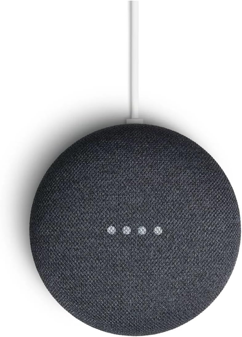 Google Nest Mini 2. Generation Kabelloser Bluetooth-Lautsprecher (Anthrazit), Anthrazit