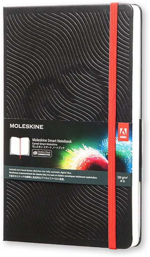 Moleskine Smart Notebook (Digitales Notizbuch mit weissen Seiten verbunden mit der App Creative Clou