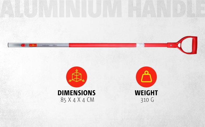 WOLF-Garten multi-star® Aluminium-D-Stiel ZM-AD; 3943062 1 Rot, 1 Rot