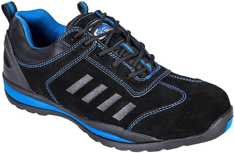 Portwest Steelite Lusum Sicherheits-Trainer S1P HRO, Grösse: 45, Farbe: Blau, FW34BLU45 45 EU Blau,