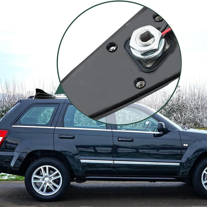 Vecys DAB DAB+ Autoantenne Haifischflosse FM/AM Radio Antenne Signalverstärker SMB zu DIN Stecker An