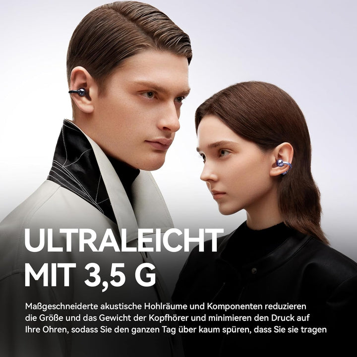 SANAG S6S Open Ear Clip On Kopfhörer, Headphone Kabellos Bluetooth 5.3 mit Mikrofon, IPX4 Wasserdich