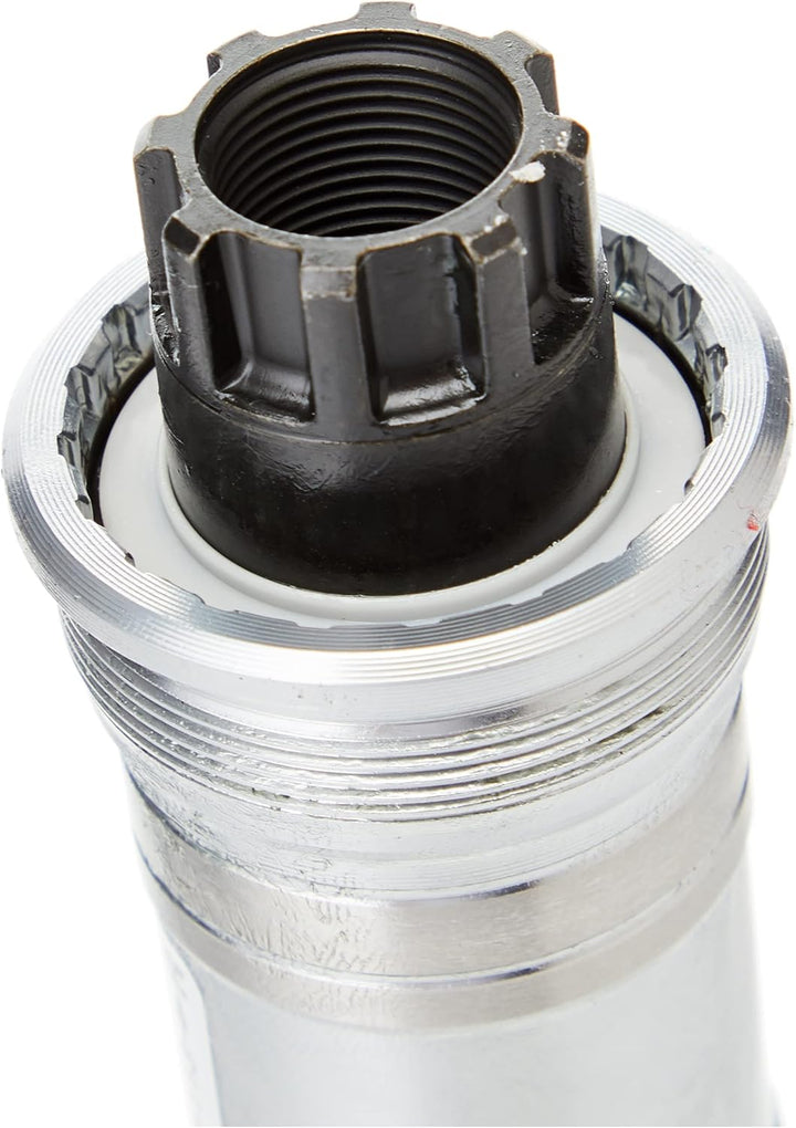 SHIMANO BB-ES51 Innenlager 73mm BSA ohne Kurbelschrauben (Länge: 118 mm) 73-118mm schwarz - schwarz,