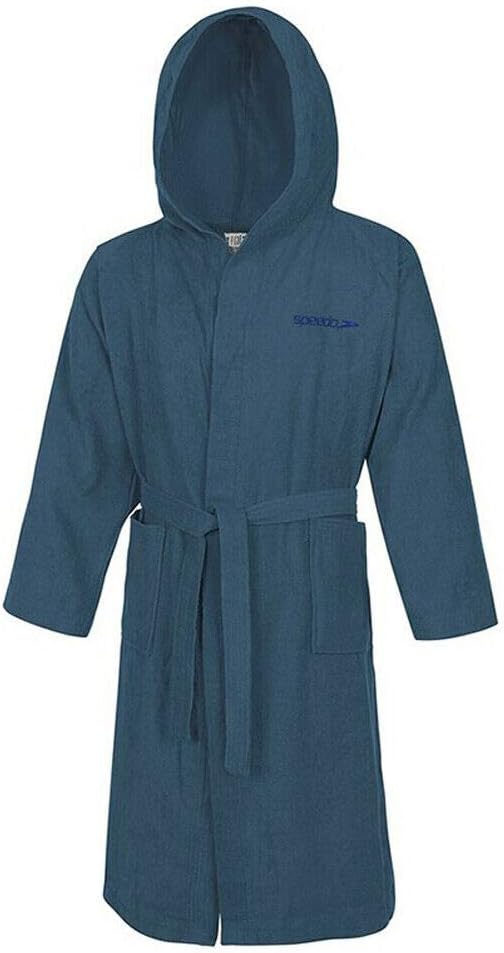 Speedo Unisex-Erwachsene Microterry Bademantel, S Blau (Marineblau), S Blau (Marineblau)