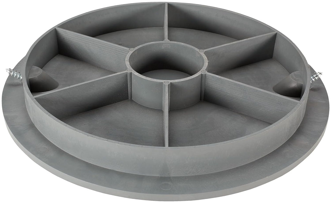 BabylonPlast Schachtabdeckung, Kanaldeckel, DN315, Kunststoff Schachtdeckel 15 kN, Abflusssteigrohr