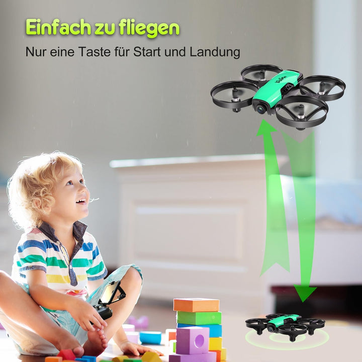 Loolinn | Drohne mit Kamera als Geschenk für Kinder - Mini Drohne Ferngesteuert, First Person View K