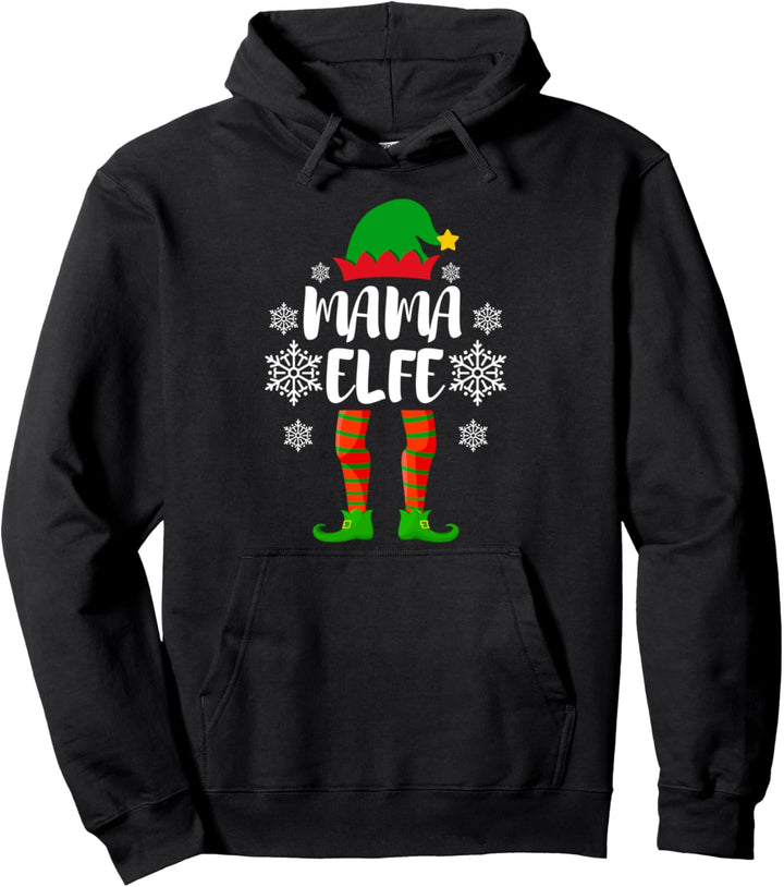 Mama Elfe Weihnachtselfe Mutter Weihnachts Pullover Hoodie