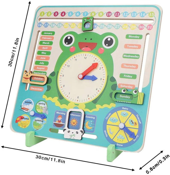 Kinder Holz Kalenderuhr Spielzeug All About Today Kalenderbrett Mein Erstes Uhr Kognitives Spielzeug