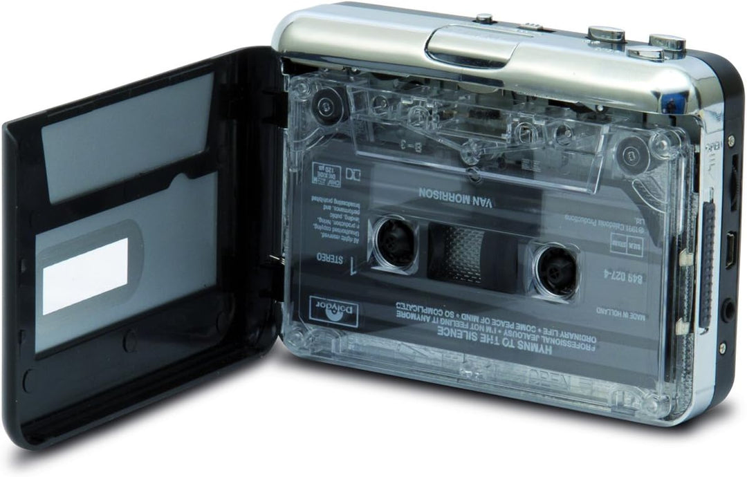 HAMLET XDVDMAG Kassettenplayer/-rekorder – Konverter (3,5 mm, Schwarz, Silber, AA, Alkaline) CASSETT