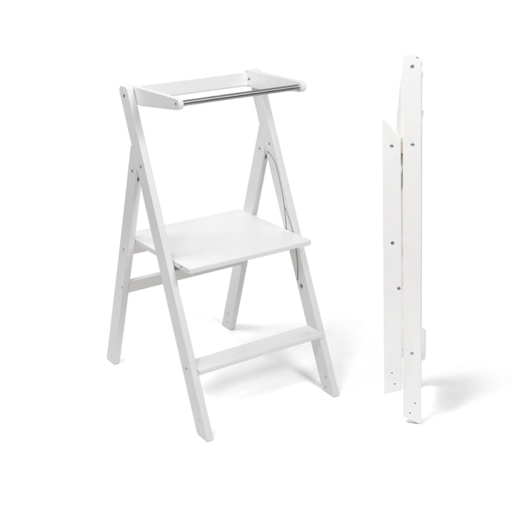 Ette Tete Faltbarer Lernturm mit Verstellbarer Höhe STEP'n'FOLD (Weiss), Weiss