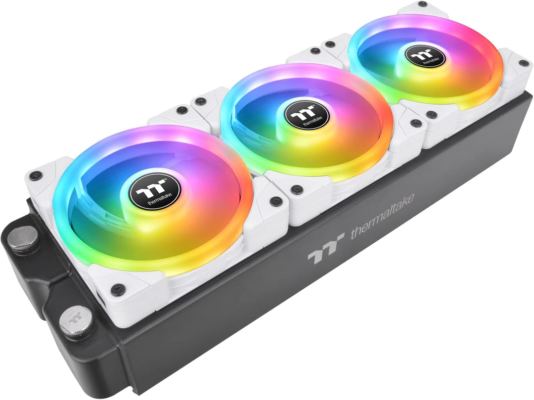 Thermaltake SWAFAN EX12 RGB White | PC Cooling Fan | TT Premium Edition | 3 Pack Daisy-Chain-Modell
