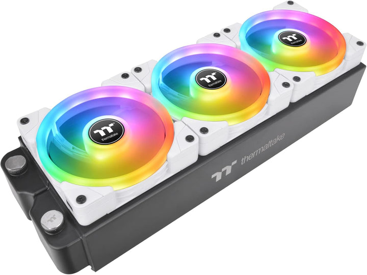 Thermaltake SWAFAN EX12 RGB White | PC Cooling Fan | TT Premium Edition | 3 Pack Daisy-Chain-Modell