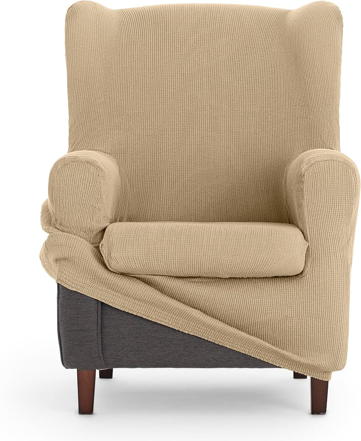 Eysa Ulises elastisch Sofa überwurf ohrensessel, Polyester-Baumwolle, 01-beige, 37 x 5 x 29 cm, 01-b