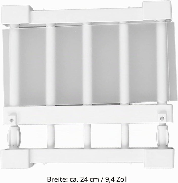 Topyond Schrank-Spannregal,Teleskop Klemmregal, Erweiterbares Lagerregal, Nagelfrei, Spannregal Schr