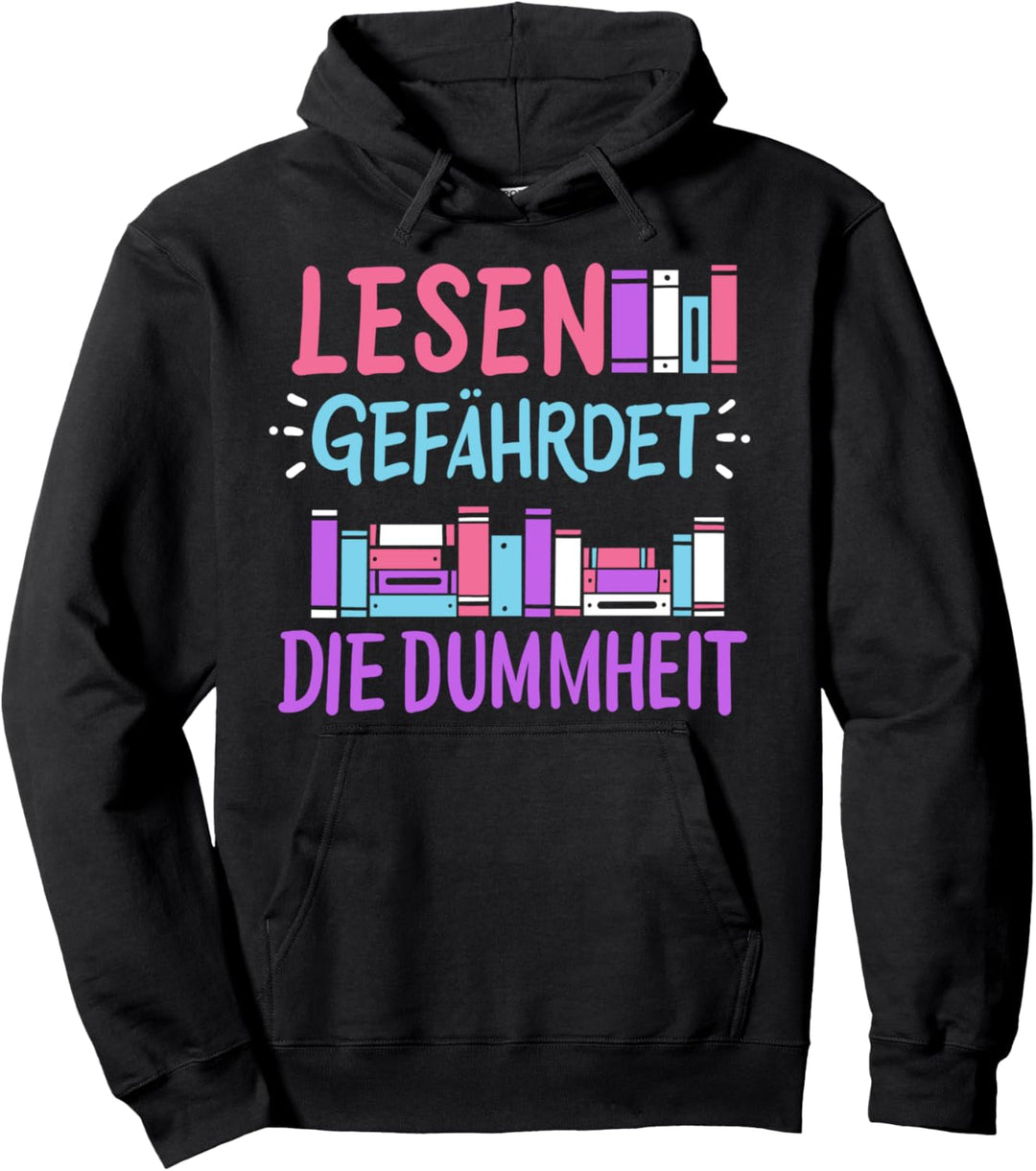 Lesen Leser Leseratte Bücherwurm Pullover Hoodie