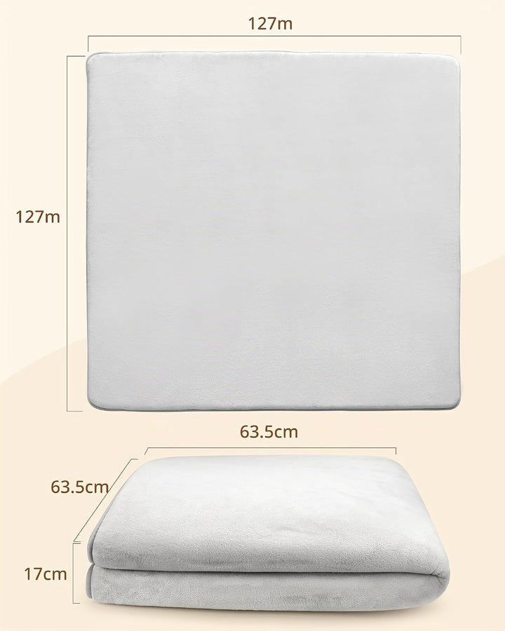 Samtige Baby-Spielmatte für den Boden: 127 * 127 * 3 Weicher Memory-Schaum-Teppich für Laufgitter, r