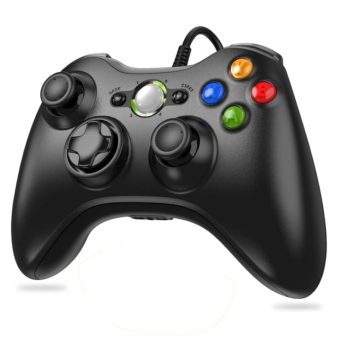 Lunriwis Controller für Xbox 360, Xbox 360 Controller Game Controller mit Kabel Wired Gamepad Joypad