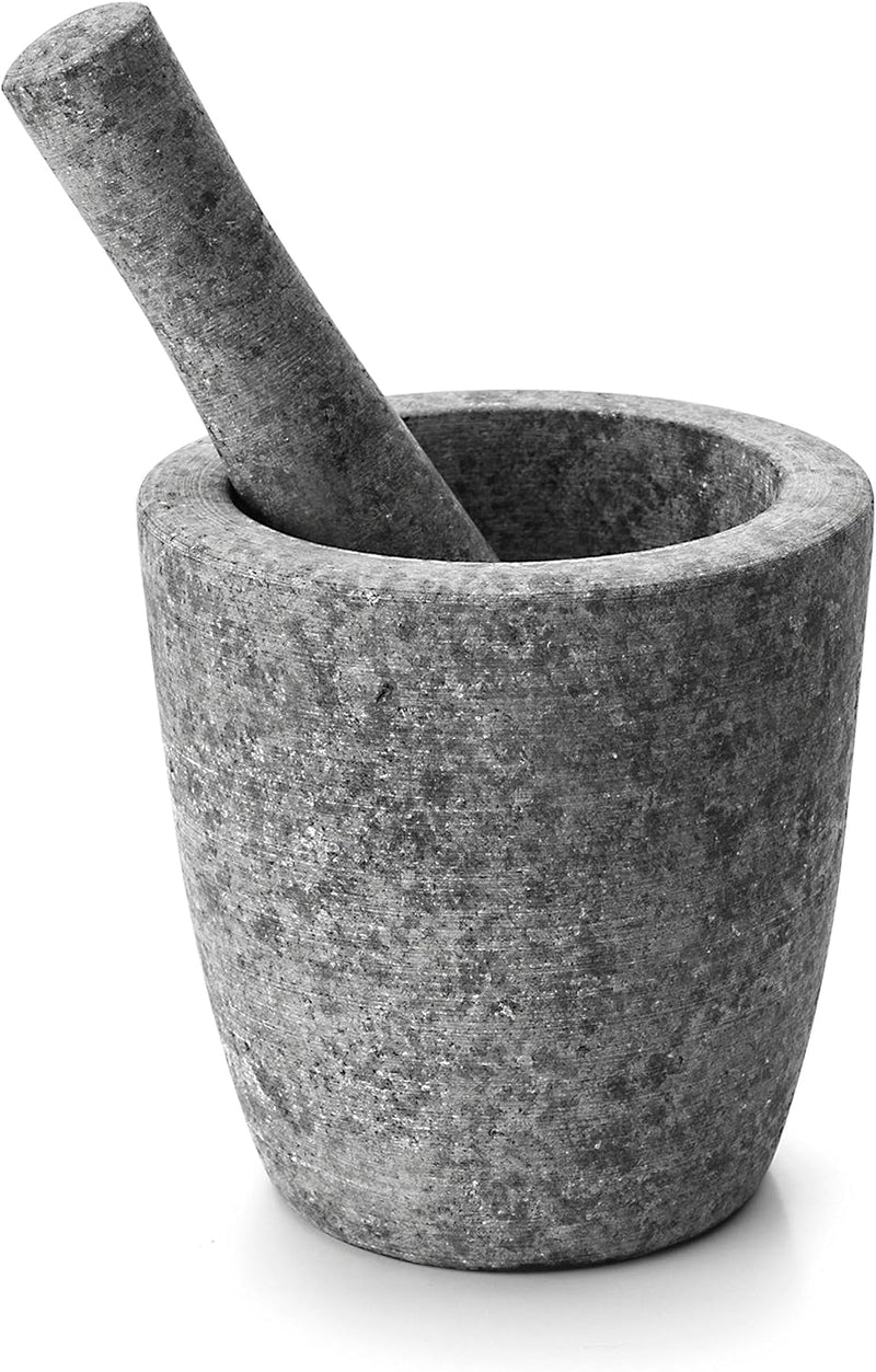 Lacor Mörser Und Stampfe Der Granit, Stein, Grau, 12 cm 12 x 12 x 12 cm, 12 x 12 x 12 cm