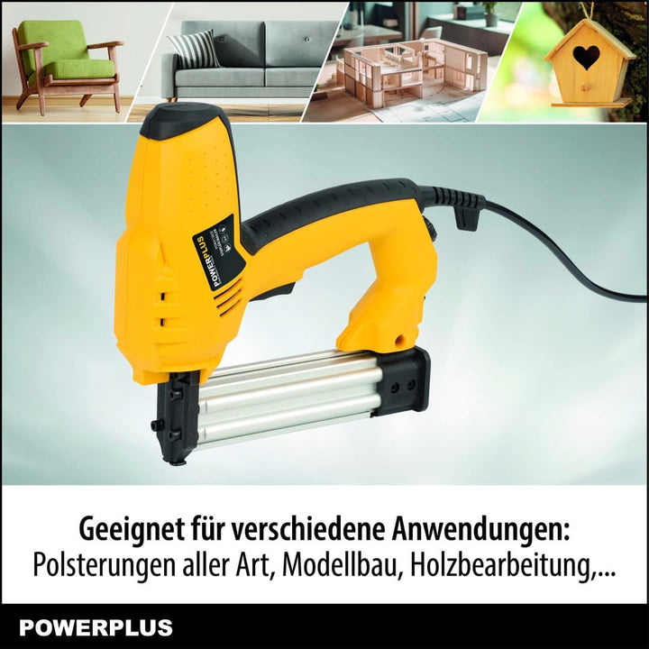 POWERPLUS Elektrotacker POWX13800 - Tacker - Nagler 50W - 500 Acc.