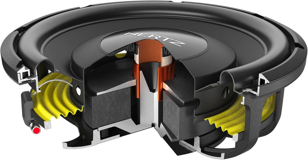 Hertz MPS 250 S2 10 Zoll / 25cm Subwoofer 500W, 1x 2Ohm, Einbautiefe: 82,6mm