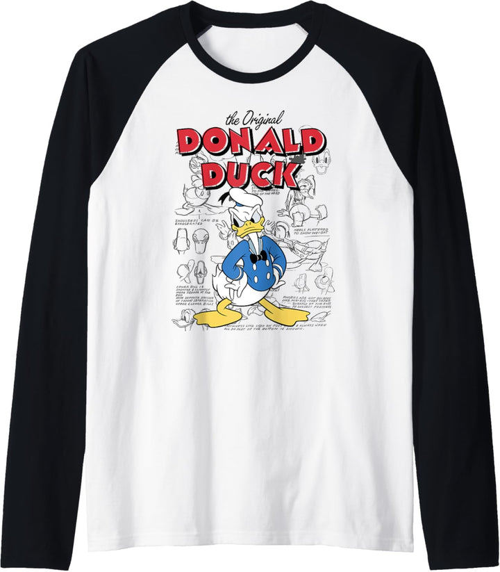 Disney Donald Duck Original Donald How To Draw Background Raglan